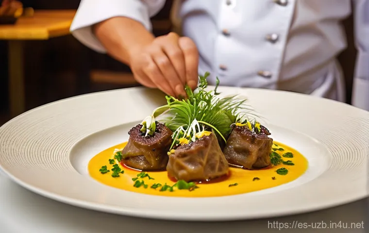 타슈켄트의 세계적 레스토랑 - **Prompt 1: "The Perfect Fusion: Where Uzbek Tradition is Boldly Reimagined"**
A vibrant, inviti...